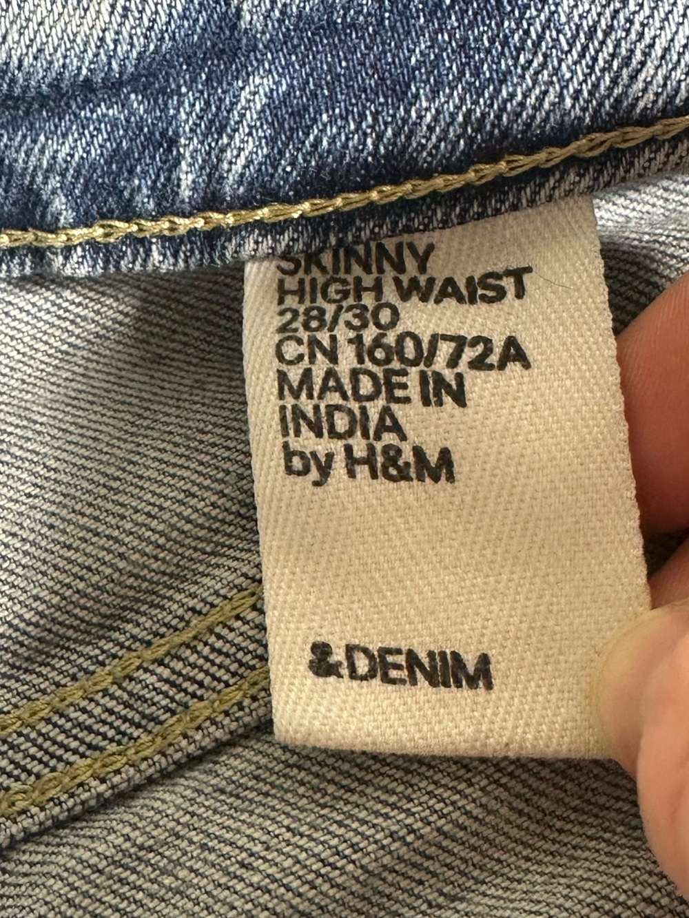 H&M Light Blue Ripped Skinny Jeans - Picture 3 of 3